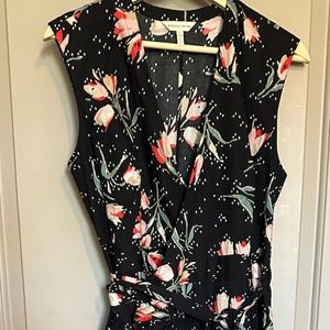 Rebecca Taylor Cotton Poplin wrap dress